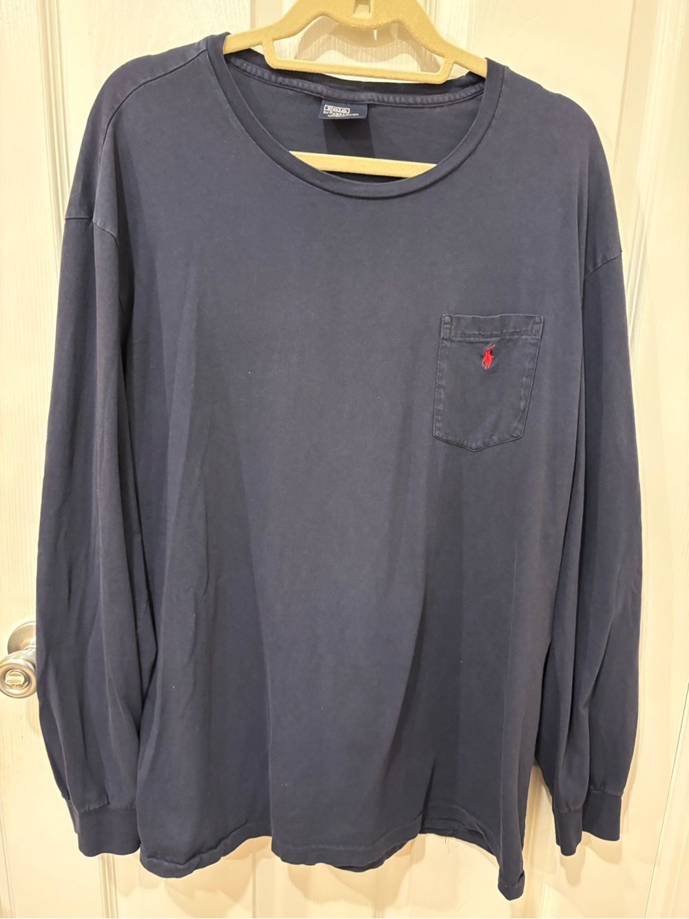 Polo by Ralph Lauren Cre Neck Logo Pocket Long Sleeve T-Shirt